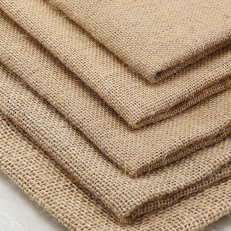 Linen fabric thickened jute vintage decorative background cloth handmade diy tablecloth old coarse cloth linen bag cloth Chinese style