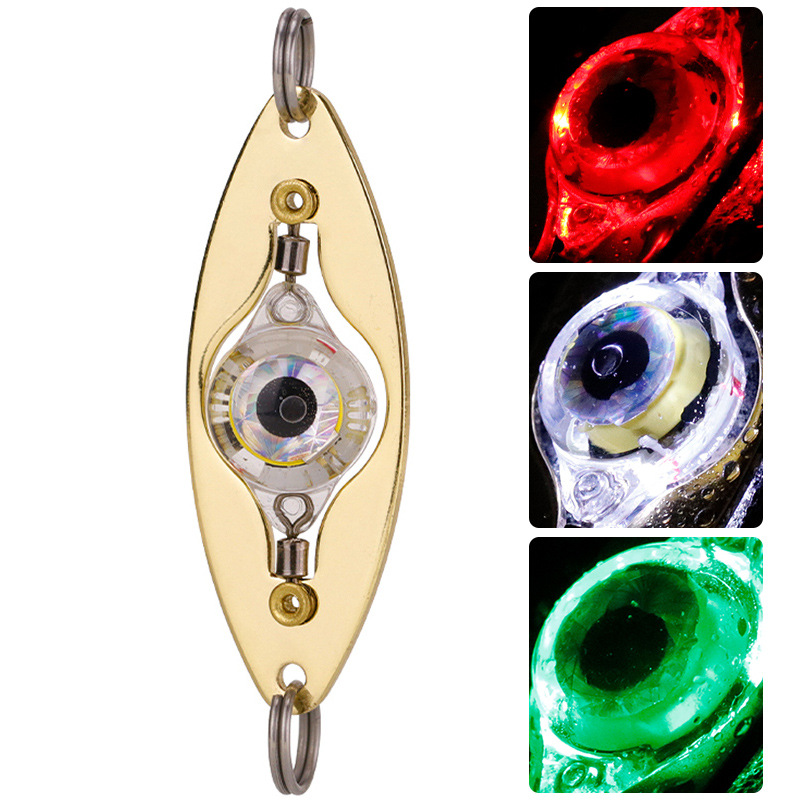 Weihe Sports Rotating One-Eyed Fish Luring Lamp Fish Collection Lamp Digital Light-Emitting Led Underwater Lure Bait Lamp Wholesale