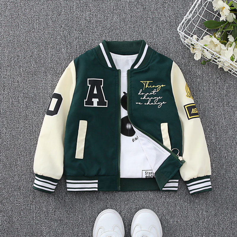 Boys' Trendy Brand Coat Spring 2025 New Children's Wear Men's Baby Casual Middle and Big Children's Thin Children's Spring and Autumn Trendy