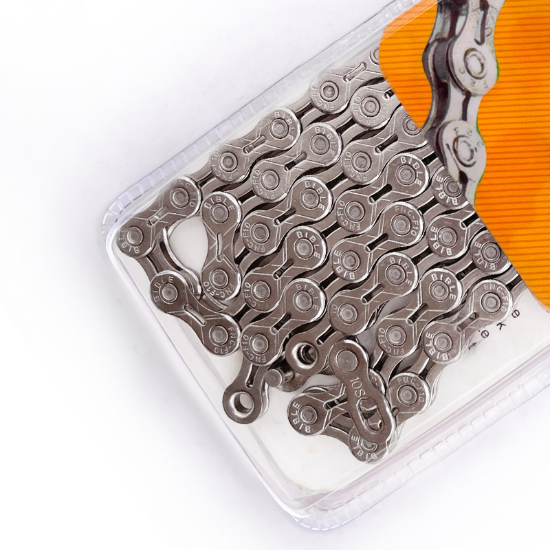FSC mountain bike chain 8/9/10/11S24/27/30/33 speed 116L electroplated hollow variable speed chain accessories