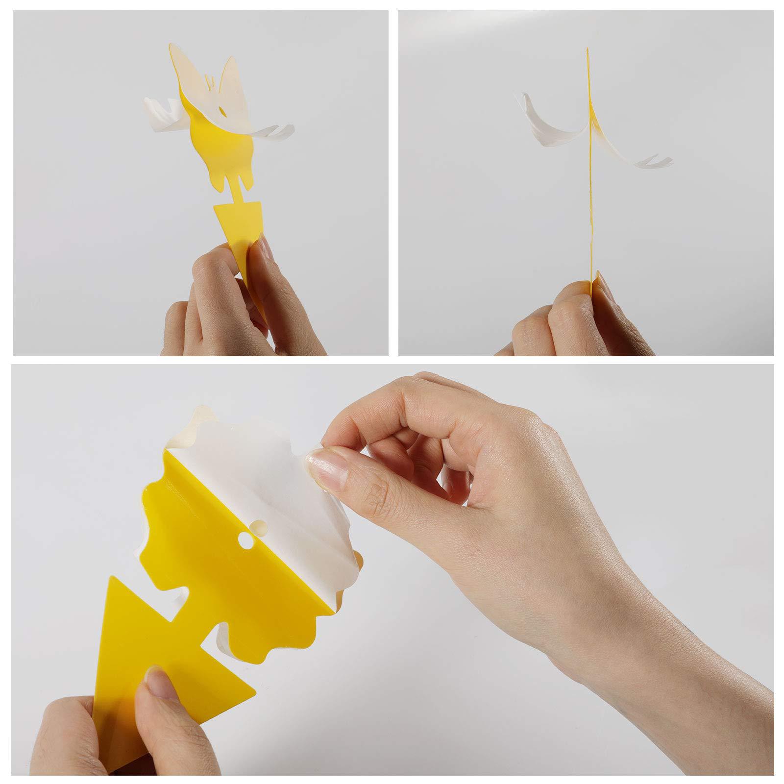 Sticky Insect Board Pest Board Double-sided Yellow Board Sticking Insect Board Butterfly Flower-shaped Flower-shaped Bird-shaped Special-shaped Waterproof Green Plant Potted Plant