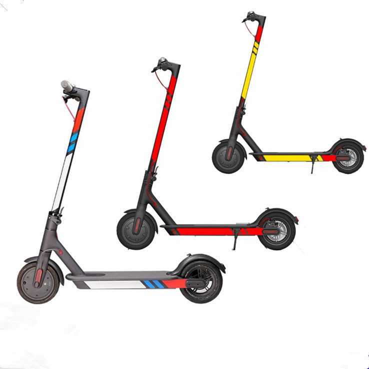 Electric Scooter Sticker 1S/M -264.999999999% off Stacked Scooter Night Reflective Styling Sticker Safety Modification Film