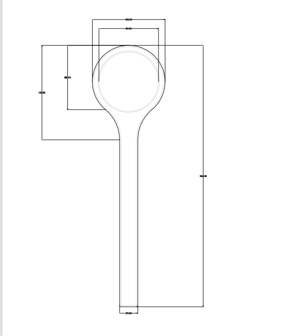 Factory direct sauna room sauna wooden spoon 36cm long
