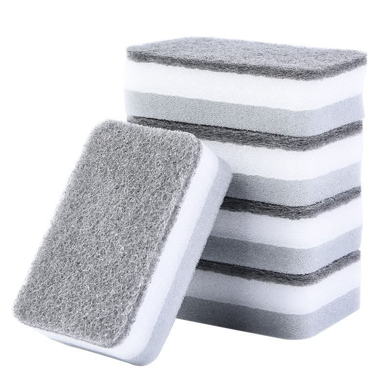 Washing dishes sponge washing bowl sponge kitchen double-sided cleaning sponge brush pot sponge magic wipe wholesale