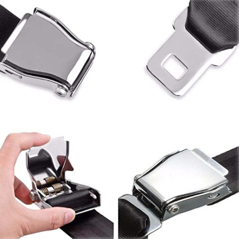 Airplane Buckle Seatbelt Extender Adjustable Airplane Safety Buckle Extension Strap Airplane Buckle Metal Safety Buckle