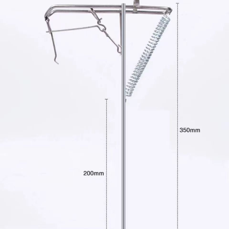 Automatic Fishing Rod Holder, Sea Rod Hand Rod with Spring Fishing Ground Insertion Bracket, Universal Stainless Steel Long-Range Casting Rod Lifter