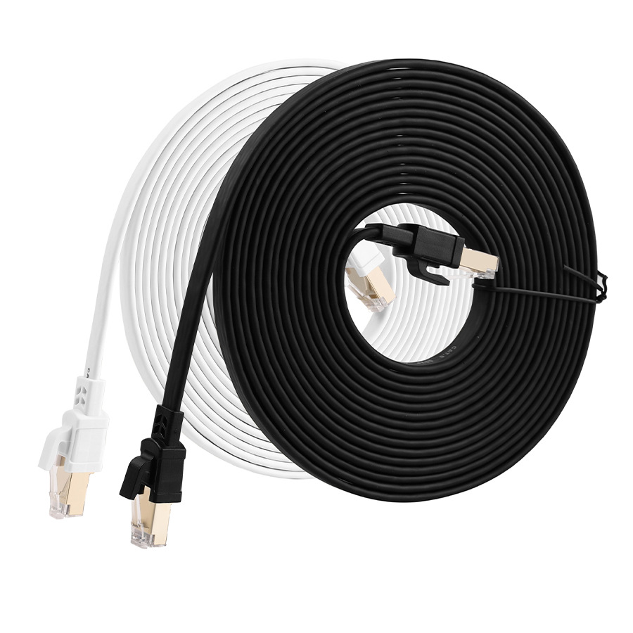 Factory spot supply of eight types of flat network cable CAT 80.5123510 meters 40G2000MHZ flat network cable