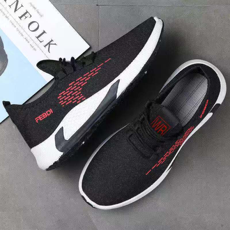 [Daifa] fashionable men's shoes autumn new breathable casual shoes Korean sports shoes mesh casual Sports men's shoes