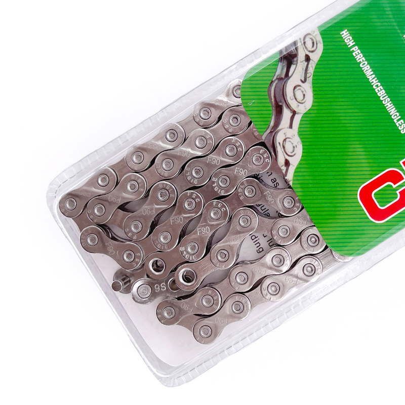 FSC mountain bike chain 8/9/10/11S24/27/30/33 speed 116L electroplated hollow variable speed chain accessories