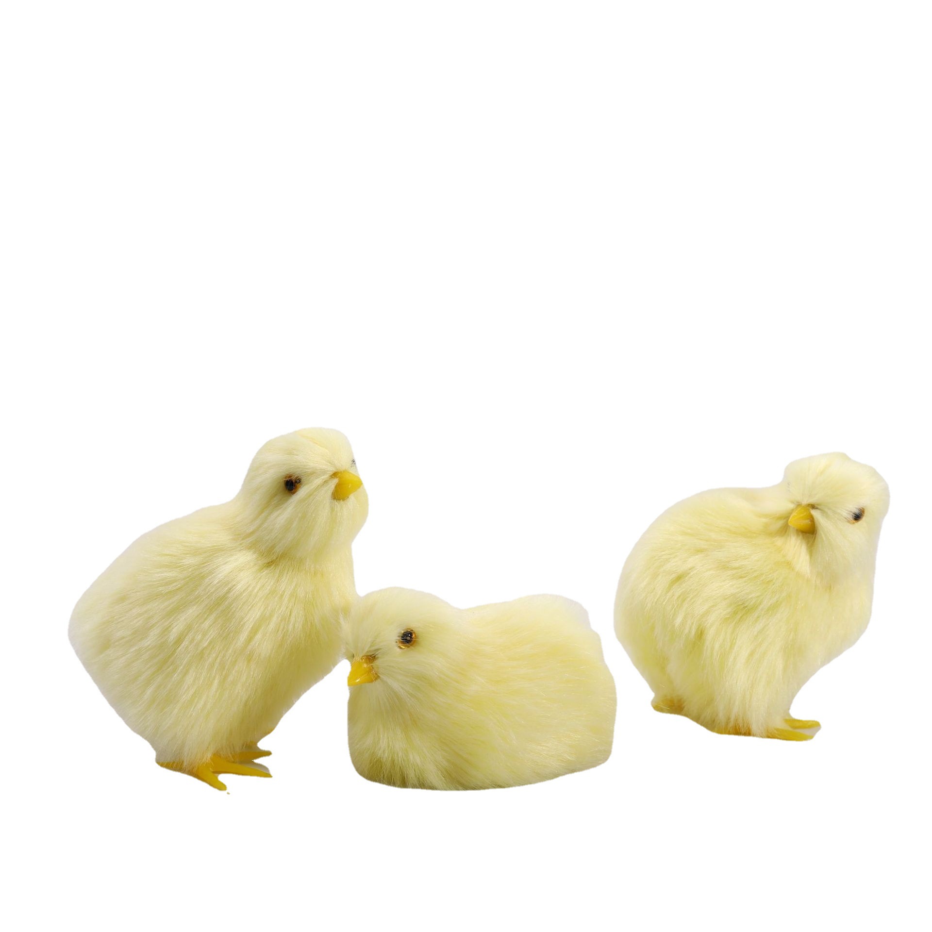Cross-Border Simulated Animal Chick Plush Toy Little Yellow Chicken Doll Doll Model Ornaments Children's Gifts Crafts