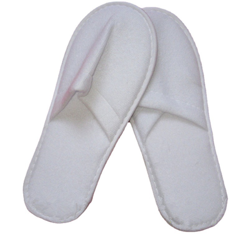Hotel disposable slippers disposable non-woven slippers towel plush slippers in stock wholesale