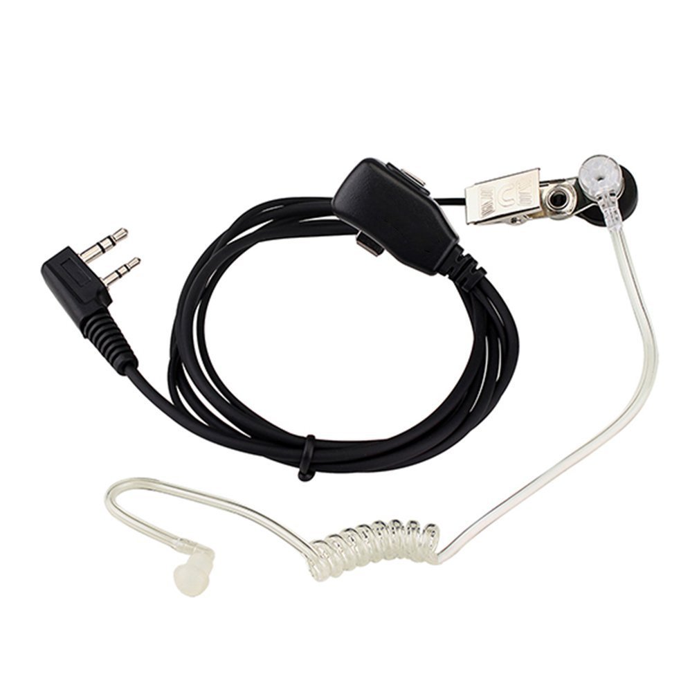 Walkie-Talkie headset ear-mounted air duct earphone cable k head universal in-ear transparent baofeng headset