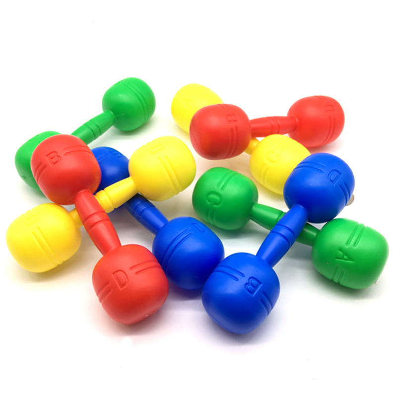 Children's dumbbell kindergarten morning exercise audio gymnastics ring sports fitness equipment plastic morning exercise dance dumbbell