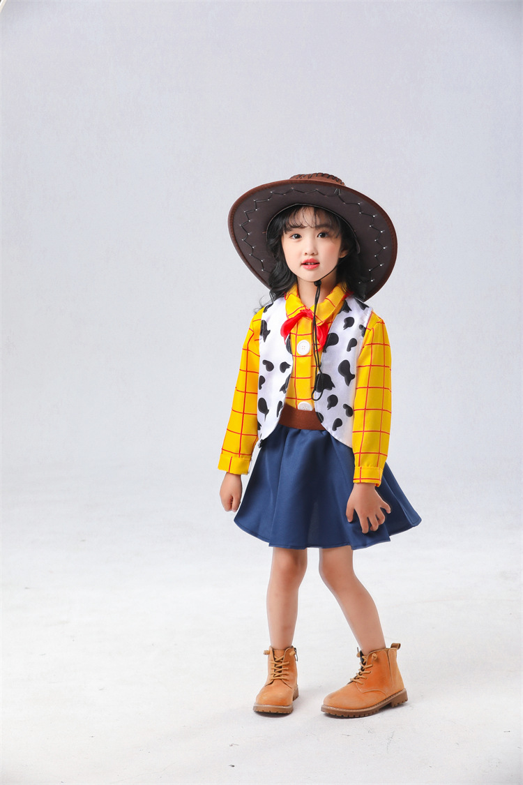 Western Cowboy Men and Women Party Stage Costume cosplay Dish Toy Story Woody Couple Parent-Child Performance