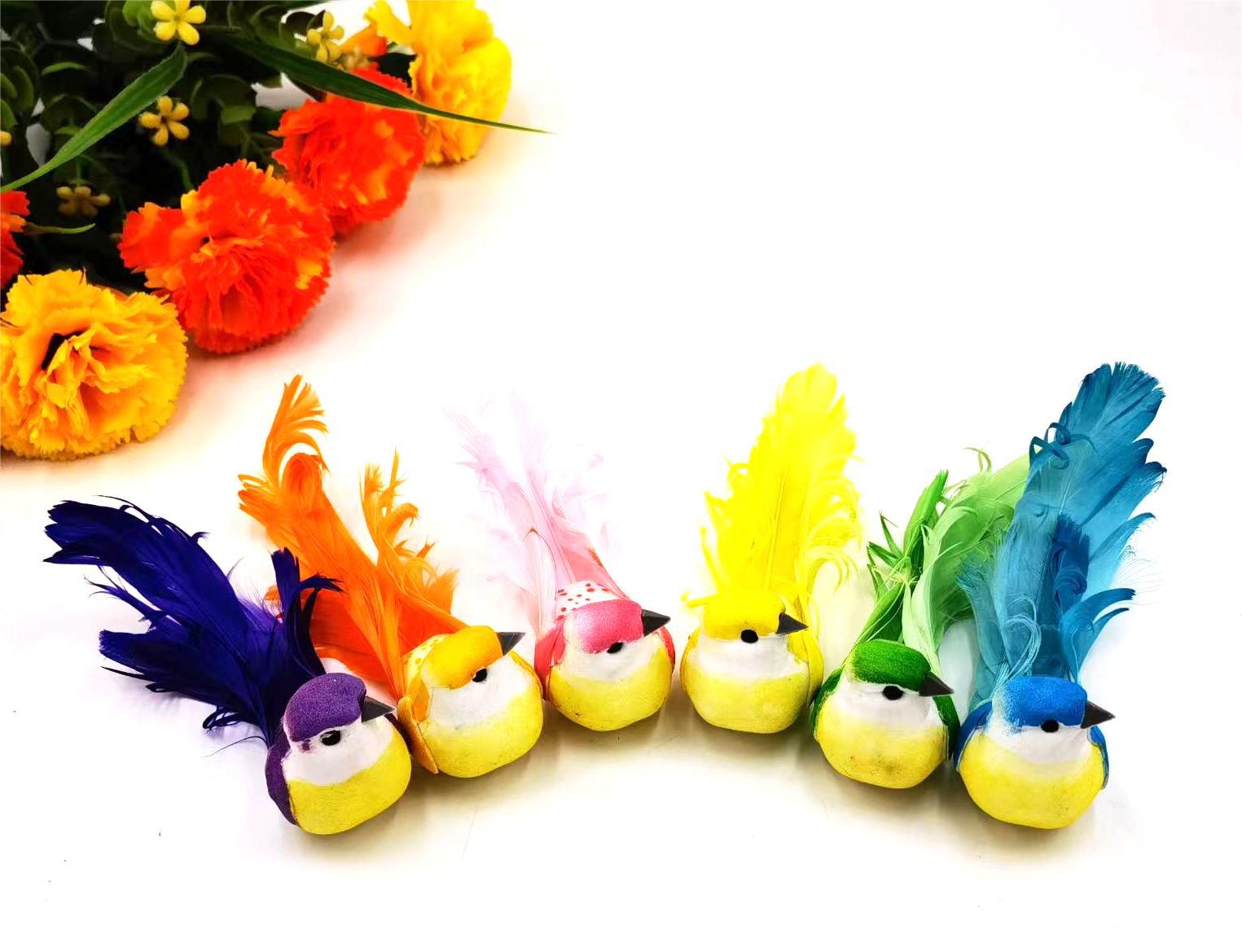 New pre-sale simulation feather bird home green plant garden craft Greening decoration crafts foam fake bird