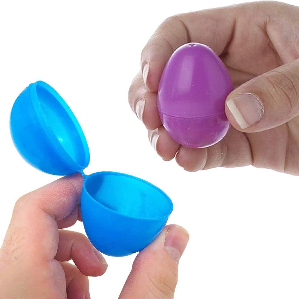 2.25 "Easter egg Easter plastic egg Children's handmade Easter Egg toy non-flat bottom