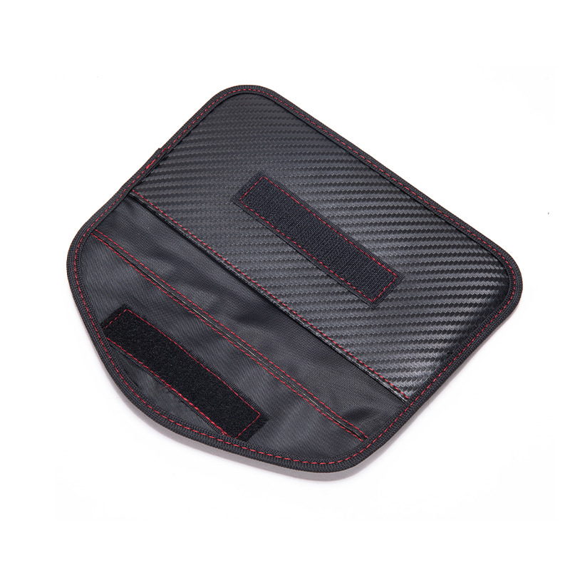 Rfid Mobile Phone Signal Shielding Bag New Export Carbon Fiber Radiation Protection Car Key Bag 6.5inch Motorcycle Bag