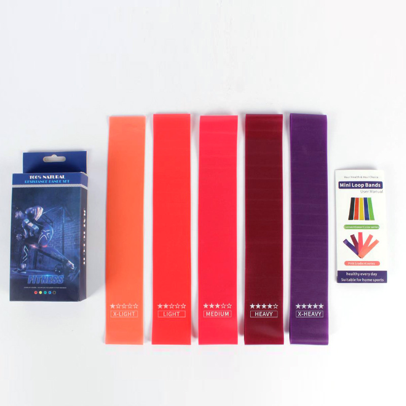 Pink and Purple Gradient Yoga Resistance Band, Yoga Stretch Band, Resistance Band, Hip Lift Band, Elastic Band, Resistance Circle