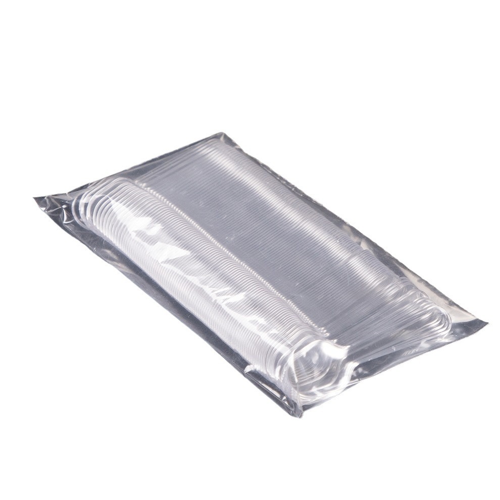 Trumpet flower disposable spoon transparent ice cream spoon jelly spoon ice cream spoon crystal spoon