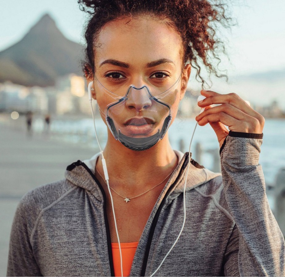 Pc Mask Lip Cover Transparent Protective Mask Anti-Splash Isolation Mask Ultra-Clear Transparent Stereo Mouth