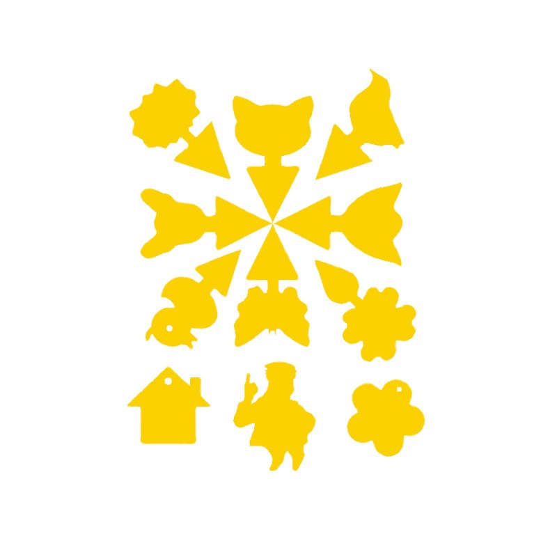 Sticky Insect Board Pest Board Double-sided Yellow Board Sticking Insect Board Butterfly Flower-shaped Flower-shaped Bird-shaped Special-shaped Waterproof Green Plant Potted Plant