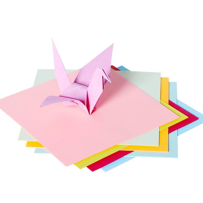 Origami Square, Origami Paper Crane, Origami Colored Paper, Multi-Size Paper-Cut Colored Paper, Origami Handmade Colored Paper Wholesale