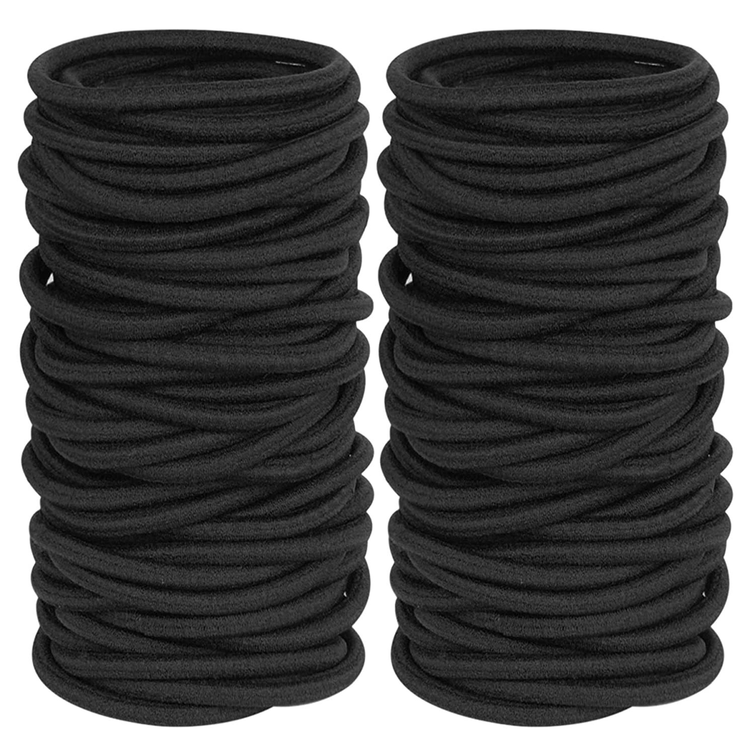 High elastic hair rope thickened seamless hair band Black rubber band hair rope durable hair accessories