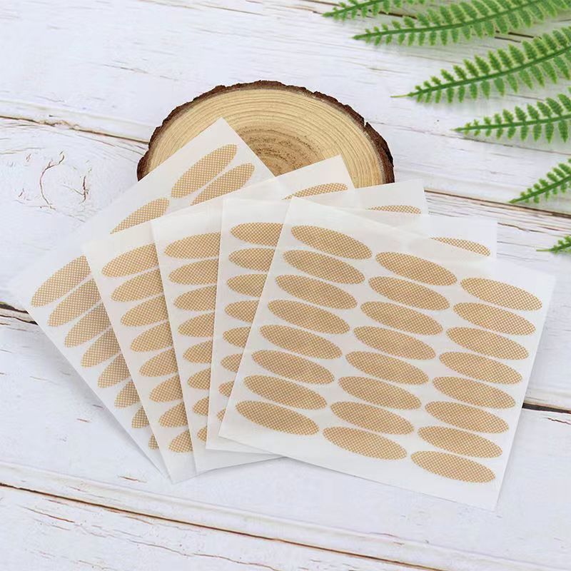 Invisible lace double eyelid stickers seamless breathable natural long-lasting olive skin color mesh eye stickers factory wholesale