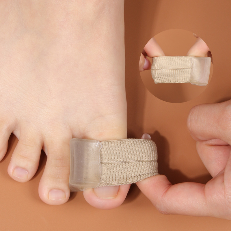 Cross-border toe splitter thumb valgus big foot bone overlapping toe separator men's and women's fiber single hole sleeve Orthopedic