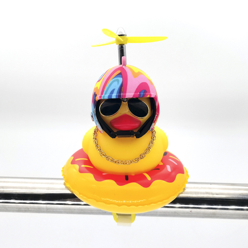 Inflatable Mini Swimming Ring Milk Tea Shop Donut Swimming Ring Baby Bath Water Toy Kidsren's Little Yellow Duck Accessories