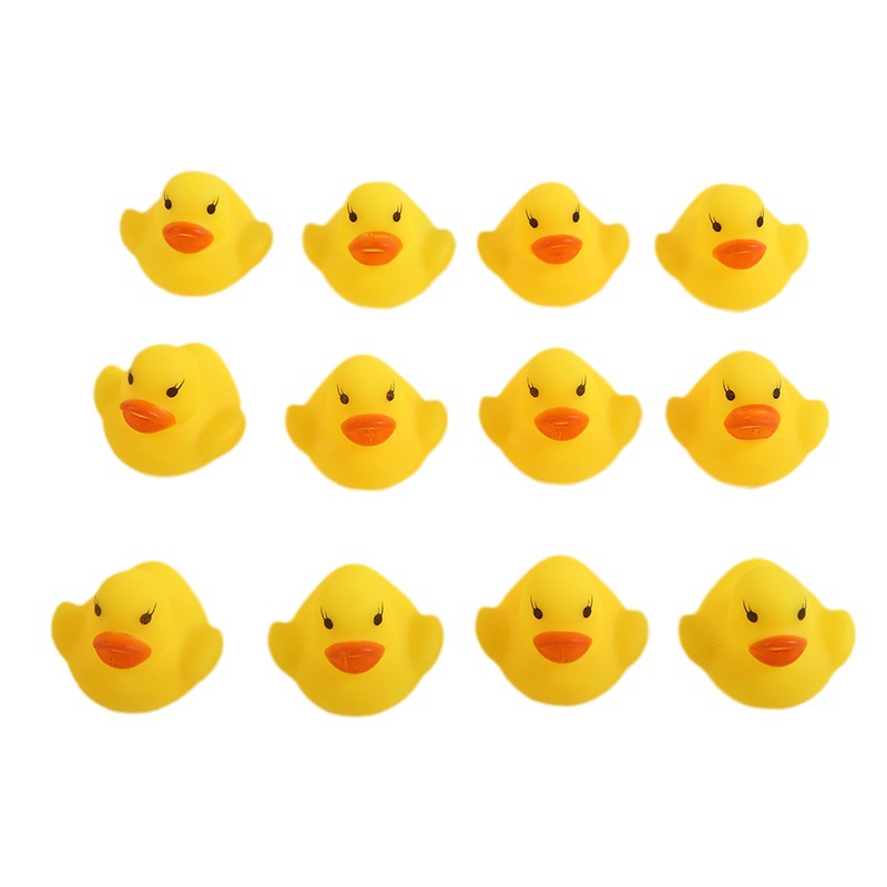 Miniature Bath Toy Little Yellow Duck Baby Water Play Duck Vinyl Children's Stress Relief Toy Wholesale