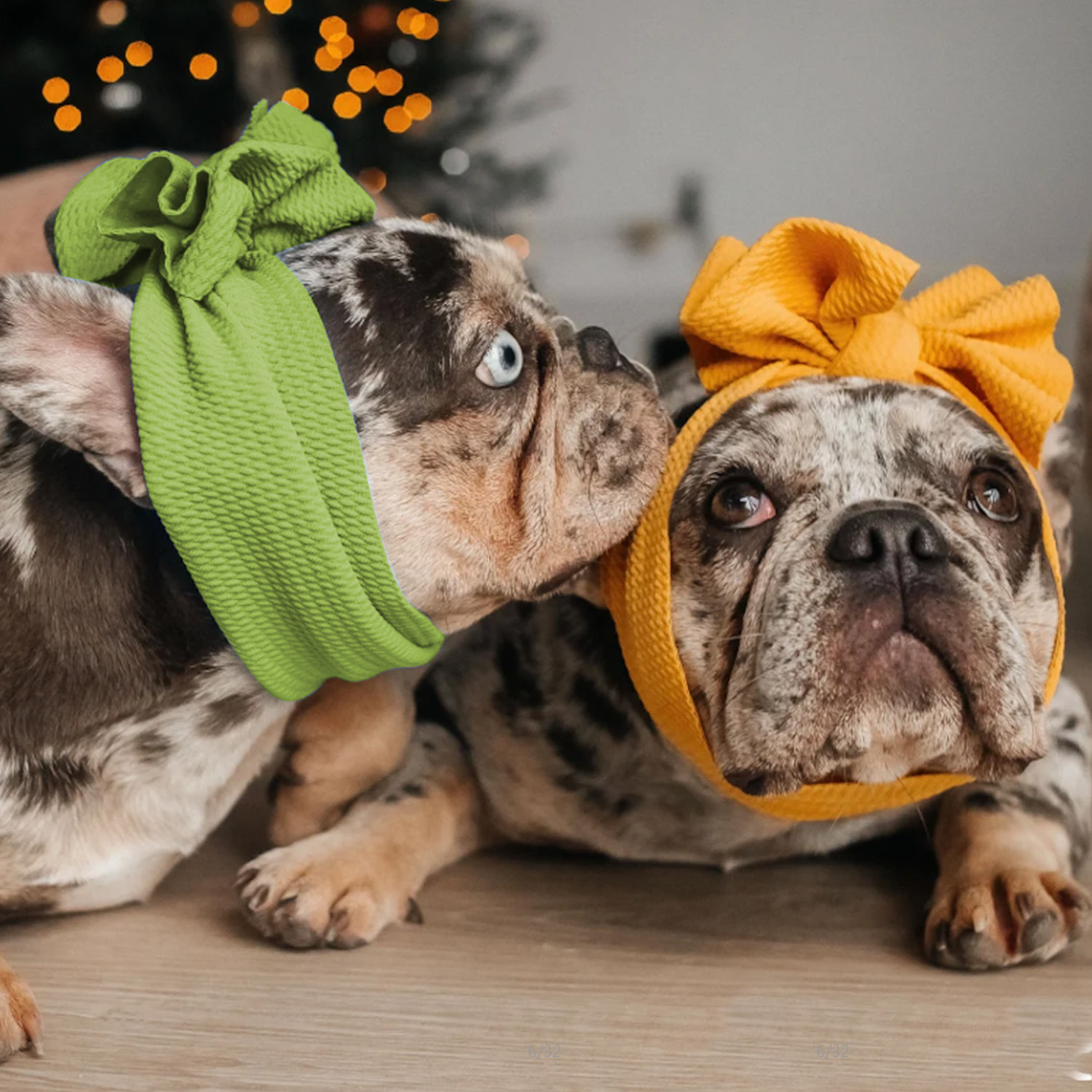 Amazon Cross-border Pet Products Wholesale Dog Funny Headband Cat Solid Color Double Bow Headwear 12 Color