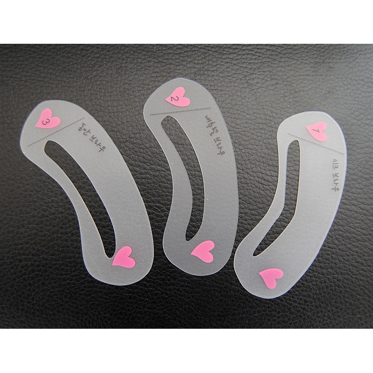 South Korea eyebrow card eyebrow drawing tool eyebrow card eyebrow shaping line card simple installation three eyebrow drawing cards can be customized for beginners