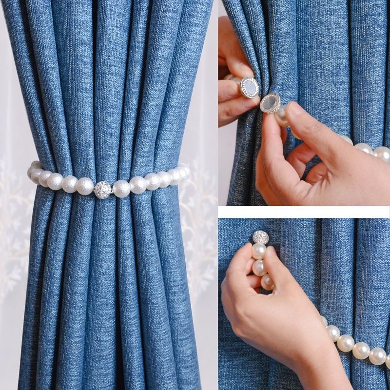 Cross-Border European Home Textiles Light Luxury Magnetic Curtain Buckle Creative Simple Punch-Free Curtain Straps Wholesale New Storage
