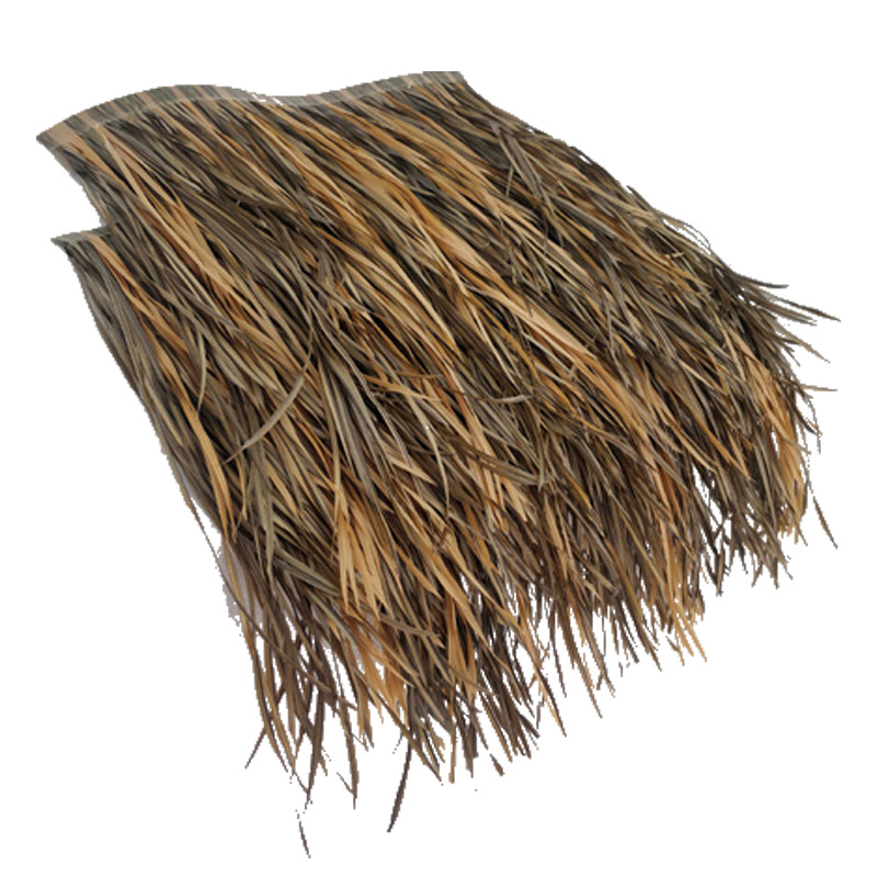 Outdoor Fine Fiber Simulated Thatch Roof Tiles New Style Fine Grass Simulated Straw Roof Flame-Retardant Thatch Eaves Hanging Decoration