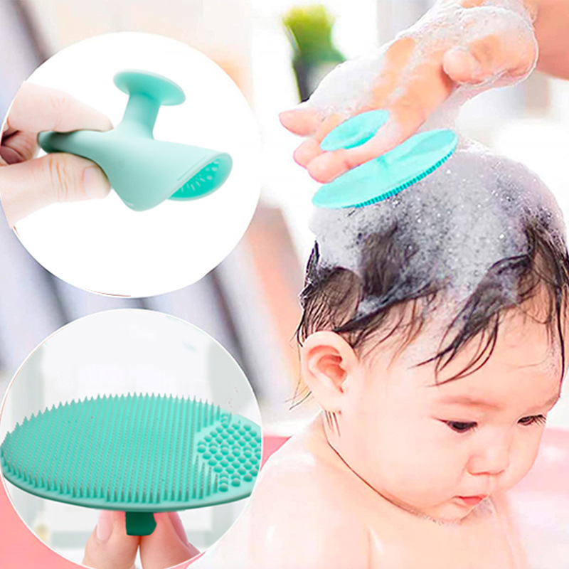 Silicone Manual Face Wash Brush Exfoliating Cleansing Brush Pore Cleaner Silicone Oval Large Face Wash Brush