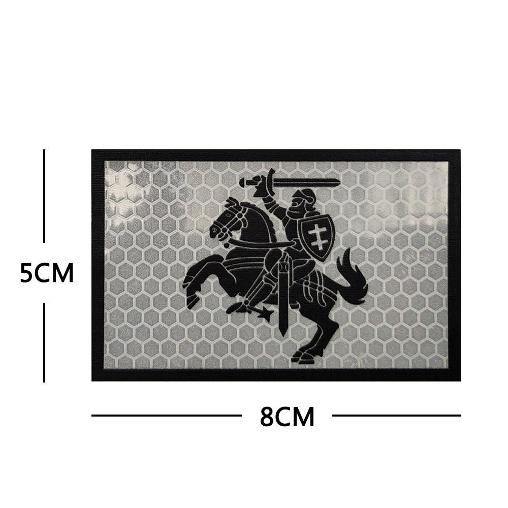 Haike Outdoor Spot Polo's Sea Three Kingdoms Ceramics Reflective Velcro Cloth Patch Various Flag Embroidered Cloth Patch