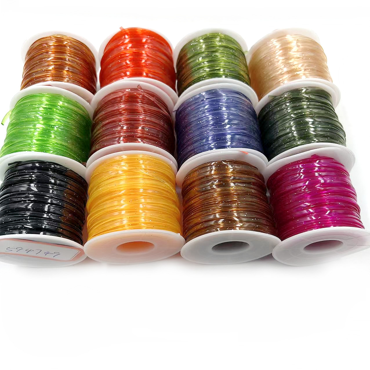 Shop owner recommend new environmentally friendly plastic onion powder small braid 2.5 * 0.8MM plastic flat rope flat wire glass wire