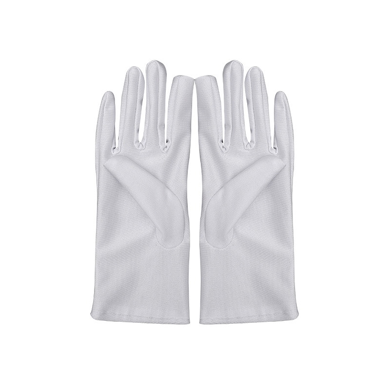 Summer sun protection gloves women's etiquette driving men's spandex nylon gloves jewelry dance wedding riding white gloves