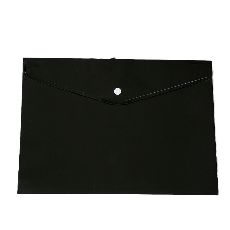 Ready-Made Snap File Bag A4 Transparent Student Test Paper Document Bag Pp Tutoring Storage File Bag Custom Logo