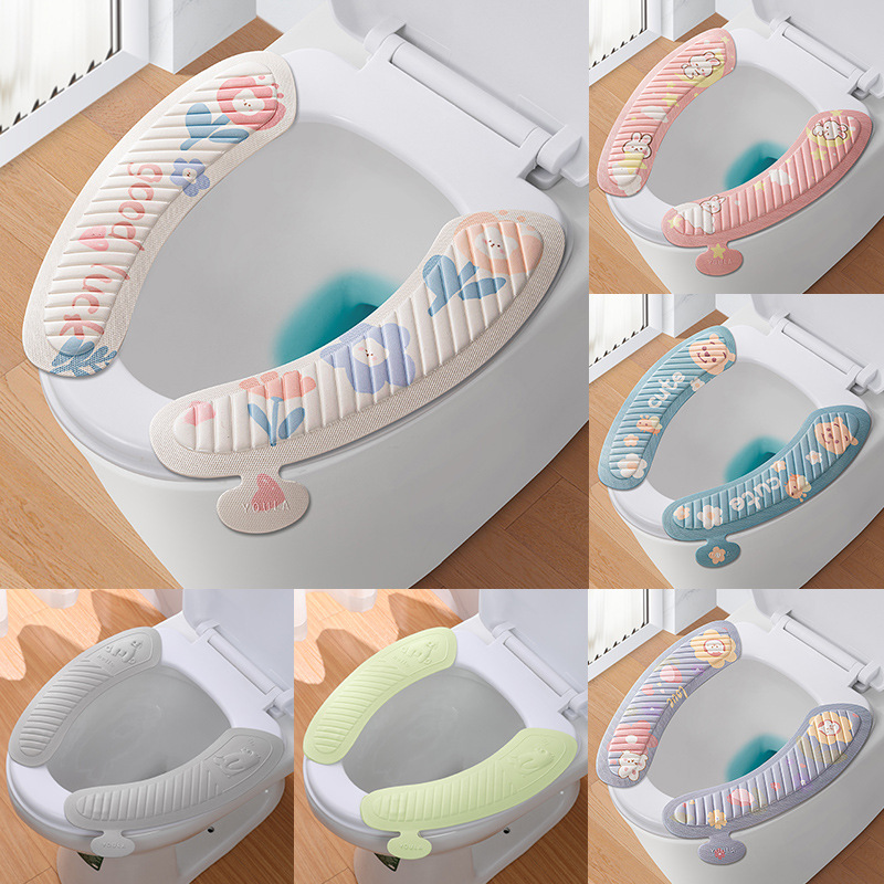 Household Eva Toilet Cushion Paste Four Seasons Universal Toilet Cushion Cartoon Cute Toilet Cover Waterproof Toilet Paste