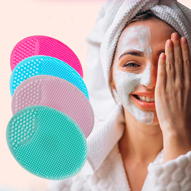 Silicone Manual Face Wash Brush Exfoliating Cleansing Brush Pore Cleaner Silicone Oval Large Face Wash Brush