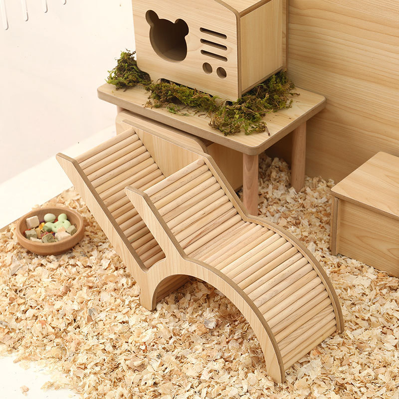 Hamster Landscaping Supplies Hamster Tunnel Underground House Wooden Small House Underground Cave Shelter House Nest Toy Tunnel