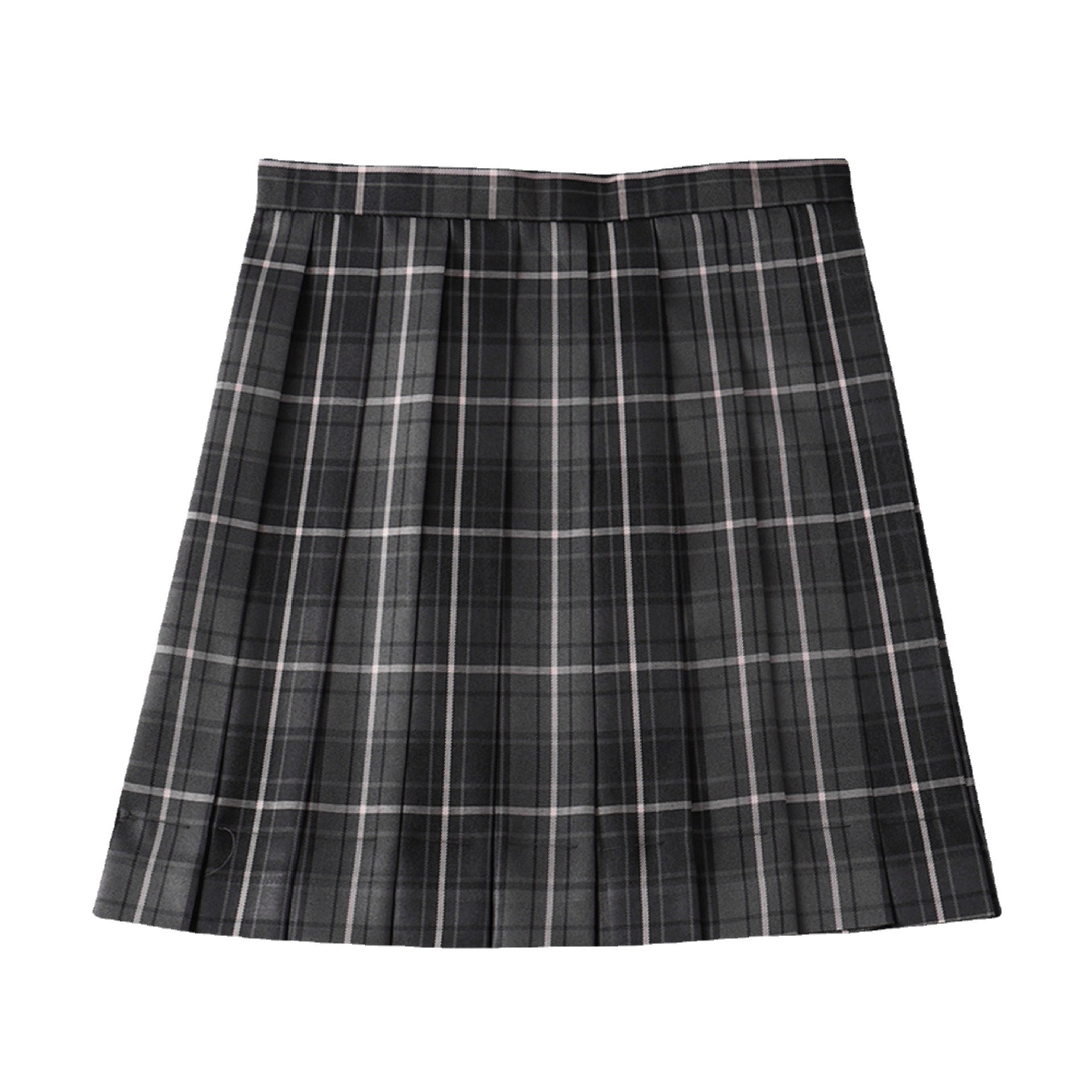 Smoke Gray Jk Uniform Skirt Authentic Japanese A-Line Skirt Pleated Skirt Plaid Skirt School Style Black Suit Plaid Skirt Two-Piece Set