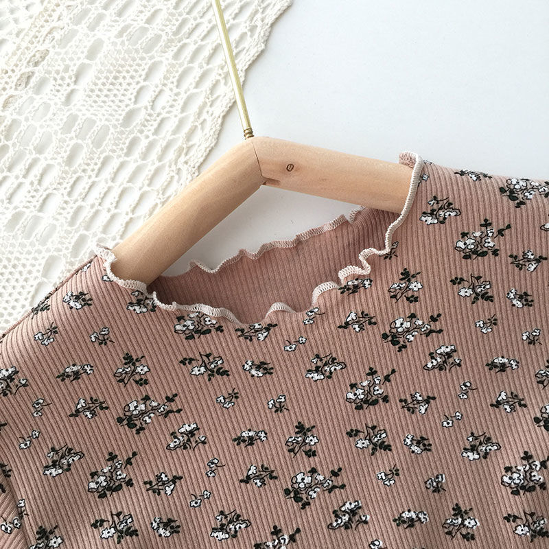 Children's Pajamas Summer Casual Style New Girls Outer Wear Short-Sleeved Floral Suit Summer Korean Style