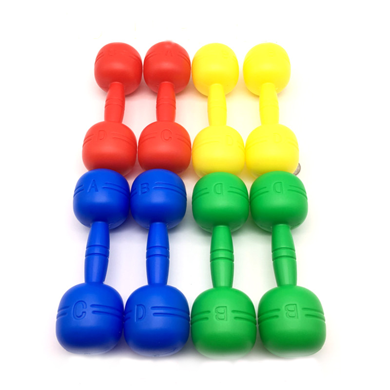 Children's dumbbell kindergarten morning exercise audio gymnastics ring sports fitness equipment plastic morning exercise dance dumbbell