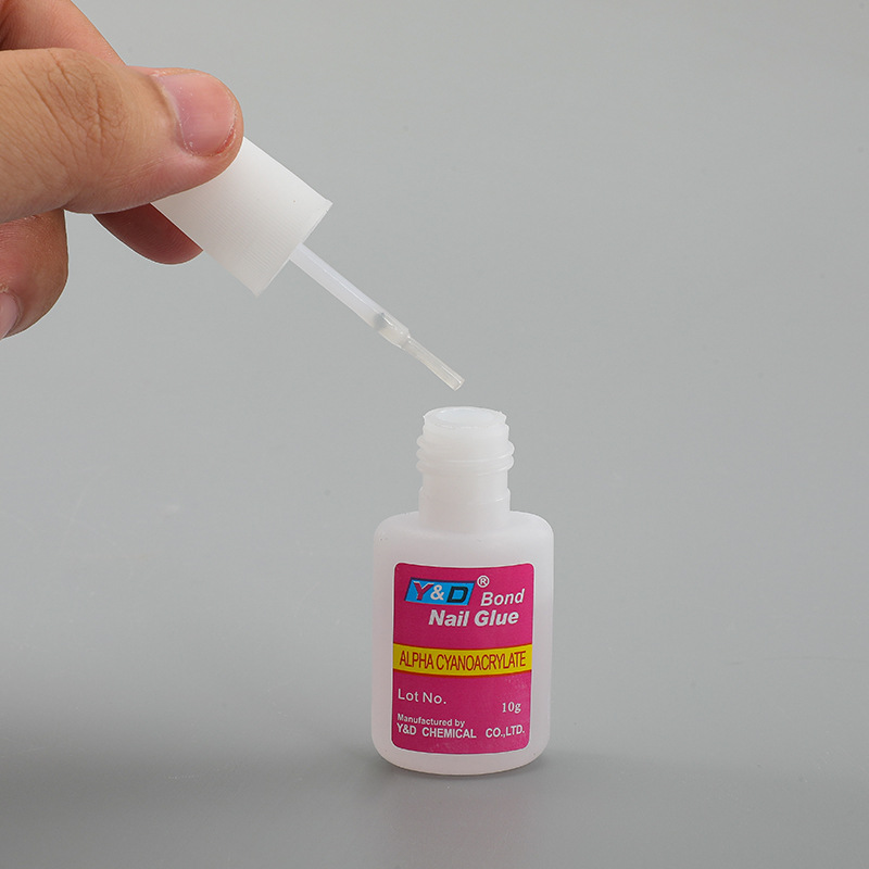 Ready-Made Nail Salon Special Glue Nail Glue with Strong Stickiness and Brush Head Manicure Glue Cross-Border Fake Nail Stickers