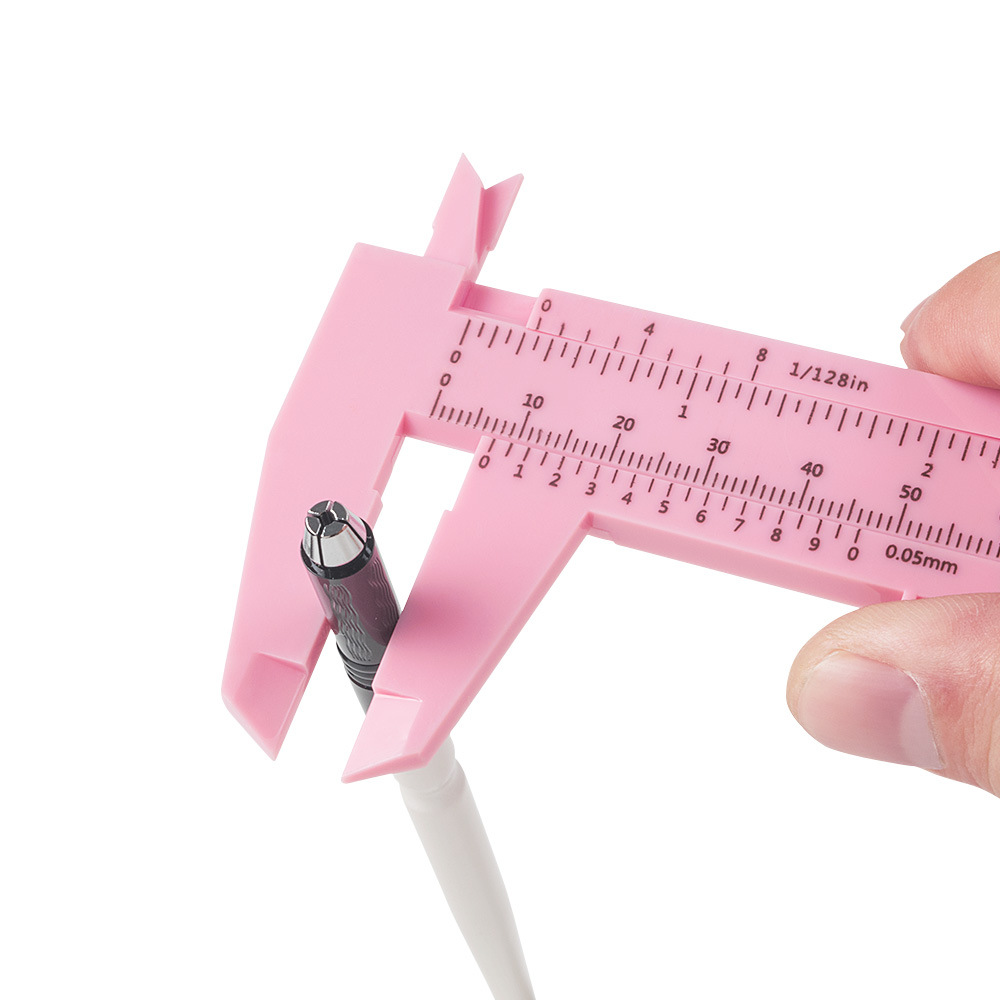 Factory direct thrush auxiliary positioning ruler gold proportion eyebrow ruler embroidery 150mm plastic vernier caliper