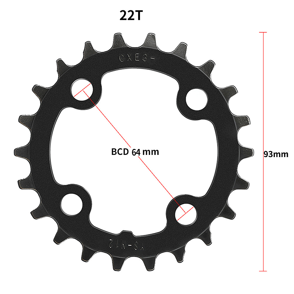 Bicycle dental disc repair disc 22T/24T dental disc dental disc repair piece hollow dental disc cross-border