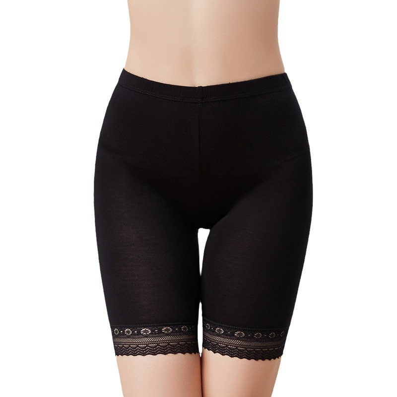 Source manufacturers lace five-point safety pants plus size chubby girl leggings anti-light underwear women's summer shorts